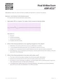 Study guide for the bls cpr written test. Aha Cpr Instructor Test Answers