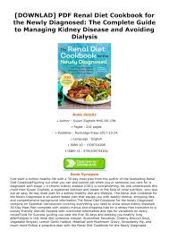 Silva Downlad Pdf Renal Diet Cookbook For The Newly