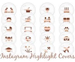 Maybe you would like to learn more about one of these? Rose Gold Marble Instagram Story Highlight Icons Pack Of 20 Etsy