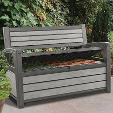 The best garden storage bench will have good capacity, be weatherproof and ideally lockable. Keter Waterproof Garden Storage Bench Plastic Seat Box Astonshedsuk