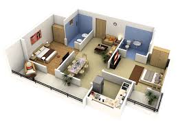 Easy 3d Floor Plan 3d Floor Plans Are Also A Great Way For Architects Realtors And Home Bedroom House Plans Floor Plan Design Craftsman Bungalow House Plans
