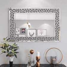 See more ideas about mirror dining room, dining room design, dining room decor. Buy Kohros Decorative Wall Mirrors Round Cut Glass Stone Accented Large Rectangular Wall Mirror For Living Room Bathroom Dining Room 27 5x 39 4 In Online In Poland B08mzbdf5j