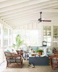 What become the signs of rustic farmhouse décor style is wooden wall painted in white and natural wooden floor. 82 Best Front Porch Decorating Ideas How To Decorate A Patio