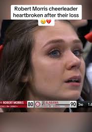 Heartbroken Cheerleader After Robert Morris Loss