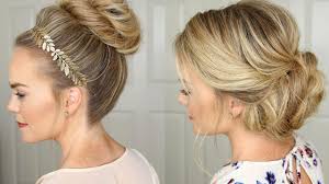 They instantly add density and length in a centralized location, eliminating the worry of extension clips being visible or the question of where to place them. Quick Easy Updos 3 Stunning Diy Updo Styles