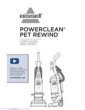 Bissell Cleanview Vacuum With Onepass Technology 2492 Filter Bissell Cleanview 2492 Series Manuals Manualslib