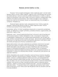 Rezumat ultima noapte de dragoste intaia noapte de razboi. Relatia Dintre Stefan Si Ela