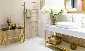 This show stopping piece, designed by jennifer mehditash, features a double vanity, marble countertop (trend alert!), brass fixtures and a gorgeous hue of navy blue. Contemporary Bathroom Vanity Designs For Your Home Design Cafe
