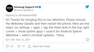 As with most system apps, it is best to keep it at default for the best performance. Solution Uninstall Android System Webview Updates 17th March 2021 Crash After Boot On Android Galaxy S8 Android V9 0 Bugs Issues Empires Puzzles Community Forum