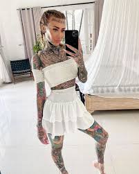 It's very easy to find a great example of tattoo art on a girl's body on the internet. Britain S Most Tattooed Woman Shows What She Looks Like With Ink Covered Up Daily Star