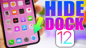 How To Hide The Dock On Ios 12 Youtube