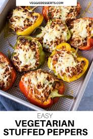 Vegan Stuffed Peppers Recipe In 2020 Vegetarian Recipes Easy Vegetarian Recipes Dinner Vegetarian Meals For Kids