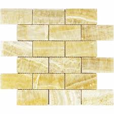 Mosaic tiles floor granite polish. Tile Mosaic Depot 2 X 4 Marble Brick Joint Mosaic Wall Floor Tile Wayfair