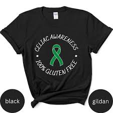 Celiac Awareness Unisex Awareness T-shirt Celiac Disease Tee, Celiac  Disease Gift, Gluten Intolerant Celiac, Celiac T-shirt, Celiac Tee