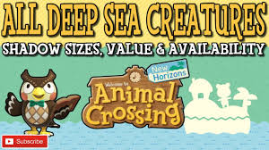 (acnh) has introduced eight brand new villagers to the series! Acnh All Deep Sea Creatures Animal Crossing New Horizons Deep Sea Creatures Diving Creatures Youtube