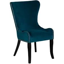 From accent chairs, to dining chairs, to sofas, a design decked in teal adds just the right amount of flair to any room. Lilian Teal Accent Chair Yt 9338kd Hj5500 37 Teal Silve Afw Com