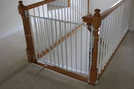 The regalo baby gate for stairs with banister mounts is made totally from an all steel construction. Installing A Baby Gate Without Drilling Into A Banister Insourcelife