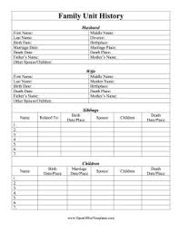 Explore Your Ancestry With This Printable Family Unit