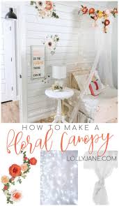 Shop wayfair for all the best king size canopy beds. Diy Floral Canopy With Fairy Lights Canopy Bed Diy Fairy Lights Bedroom Diy Girl Bedroom Decor