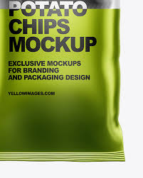 Download Matte Bag With Corrugated Black Potato Chips Mockup In Bag Sack Mockups On Yellow Images Object Mockups