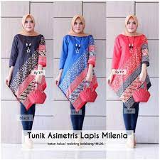 Dengan berbagai model yang tak biasa, model dress batik modern menjadi primadona nan elegan dan menawan. Tunik Asimetris Lapis Millennian Color Batik Midi Dress Uniform Work Casual Party Shopee Singapore