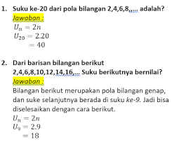 Maybe you would like to learn more about one of these? Soal Dan Pembahasan Pola Bilangan Kelas 8 Terlengkap Soalskul