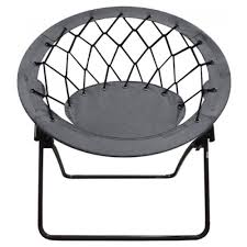 Foldable rectangular air mesh indoor outdoor bungee chair. Nicer Furniture Bungee Web Chair Round Lightweight Portable Folding Chair Grey Best Buy Canada