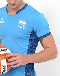 Camiseta Seleccion Argentina Voley Celeste Hombre Sonder Mercado Libre