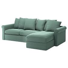 Gronlid 3er Bettsofa Mit Recamiere Ljungen Hellgrun Ikea Osterreich In 2020 Bettsofa Schlafsofa Sofa Bett
