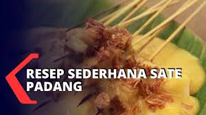 Pas ada even #pekancooksnap antar regional nah saya pengen coba bikin sendiri sate padang ala rhea's kitchen. Resep Sate Padang Enak Dan Sederhana Youtube