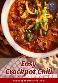 Easy Crock Pot Chili Recipe Crockpot Chili Easy Easy Chili Recipe Crockpot Chili Recipe Crockpot