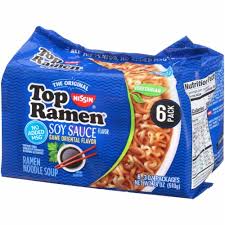 It's actually quite pleasant, and not overly salty. Top Ramen Soy Sauce Flavor Vegetarian Noodle Soup 6 Ct 3 Oz Fry S Food Stores