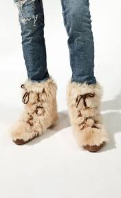 Saint Laurent Furry Boots Meckrai Com