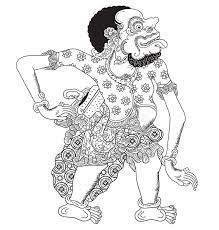 Gentong Lodong A Character Of Traditional Puppet Show Wayang Kulit From Java Indonesia Vector Illustration Indonesian Art Vector Images Illustration