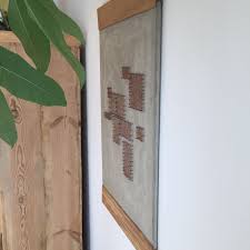 Beton Bild Mit Nagel Faden Technik Faden Fadentechnik Und Technik