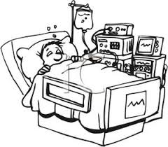Cool black and white patterns. A Black And White Cartoon Of A Man In The Hospital On Monitors Royalty Free Clipart