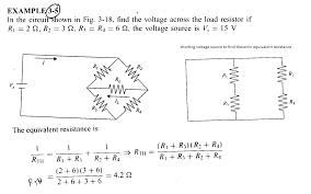 Find vth, rth and the load current ilflowing through and load voltage across the load resistor in the circuit below using thevenin's theorem. Thevenin Equivalence Of Wheatstone Bridge Load Electrical Engineering Stack Exchange