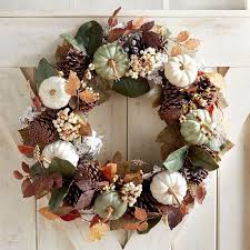 Great wreath for all skill i feel like it's a very classy diy fall wreath with the white pumpkin, monogram, and orange hues. Beautiful Autumn Wreaths In Both Neutral And Fall Colors Between Naps On The Porch