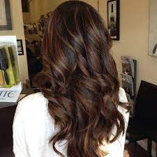 They were created by hairstylist this medium brown hair features dark caramel lowlights on loose and tousled style. Dark Brown Hair With Caramel Highlights And Lowlights Hair Styles Hair Color Highlights Hair Highlights