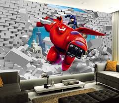 Shop unique custom made canvas prints, framed prints, posters, tapestries, and more. Amazon Com Murwall Nursery Wallpaper 3d Cartoon Character Wallpaper Kids Animation Wall Art Child Wall Decor Boys Bedroom Play Room Handmade