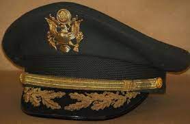 1950 S U S Army Field Grade Officers Visor Hat Garrison Cap Visor Hats Army
