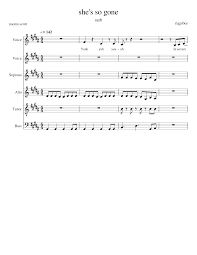 Wip She S So Gone Satb Sheet Music For Vocals Soprano Tenor Alto More Instruments Choral Musescore Com