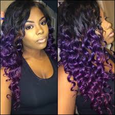 Providing the best virgin indian & cambodian hair! Purple Hair Shakirah B S Photo Beautylish Purple Hair Ombre Curly Hair Beautiful Hair Color