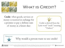 A small plastic card that you can use to buy something and pay for it in the future. Understanding Your Credit Card Essentials Ppt Download