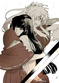 Anime boys with long white hair. 401090 Inuyasha Anime Girl Anime Boys Long Hair Miko Kimono Hugging Sword Animal Ears Yokai Black Hair White Hair Brown Eyes Kikyo Fan Art Anime Screensaver 2118x3000 Mocah Hd Wallpapers
