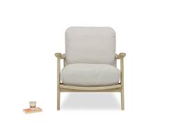 A pair of french wood and cane armchairs from the 19th century, with new custom cushions. Squishbag Armchair Wooden Armchair With Cushion Loaf