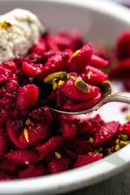 Cavatelli With Brown Butter Beets Ricotta And Pistachios Recipe Recipe Pistachio Recipes Recipes Simply Recipes
