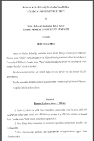 Resmi gazete'de yayımlanan karara göre, somali'ye aylık 2,5 milyon dolar olmak üzere ve 30 milyon doları aşmayacak şekilde hibe verileceği belirtildi. Uadlcm 3bsmmm