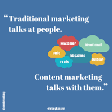 Quote Traditional Marketing Talks At People Content Marketing Talks With Them Content Marketing Quotes Online Marketing Quotes Digital Marketing Quotes