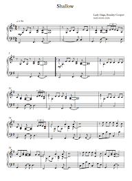 This sheet music is created in a transformative manner. Lady Gaga Bradley Cooper Shallow From A Star Is Born Sheet Music For Piano Download Piano Solo Sku Pso0002646 At Note Store Com
